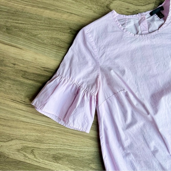 J. Crew Orchid Pink Button Back Bell Sleeve Top – Size 0 - Picture 8 of 12